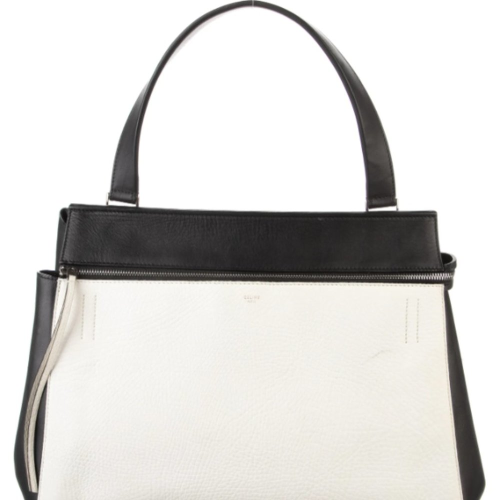 Authentic Celine Medium Bicolor Edge Shoulder Bag - image 1